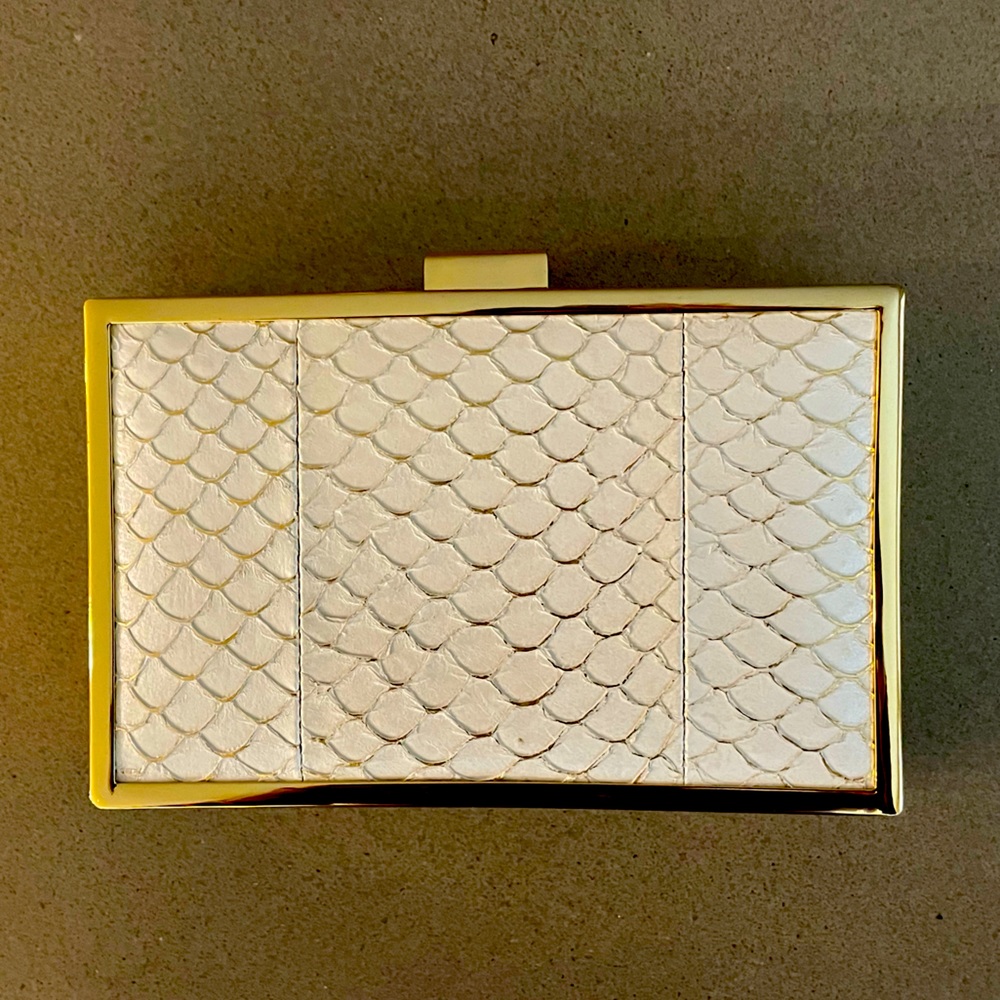 Inge Christopher White Corsica clutch